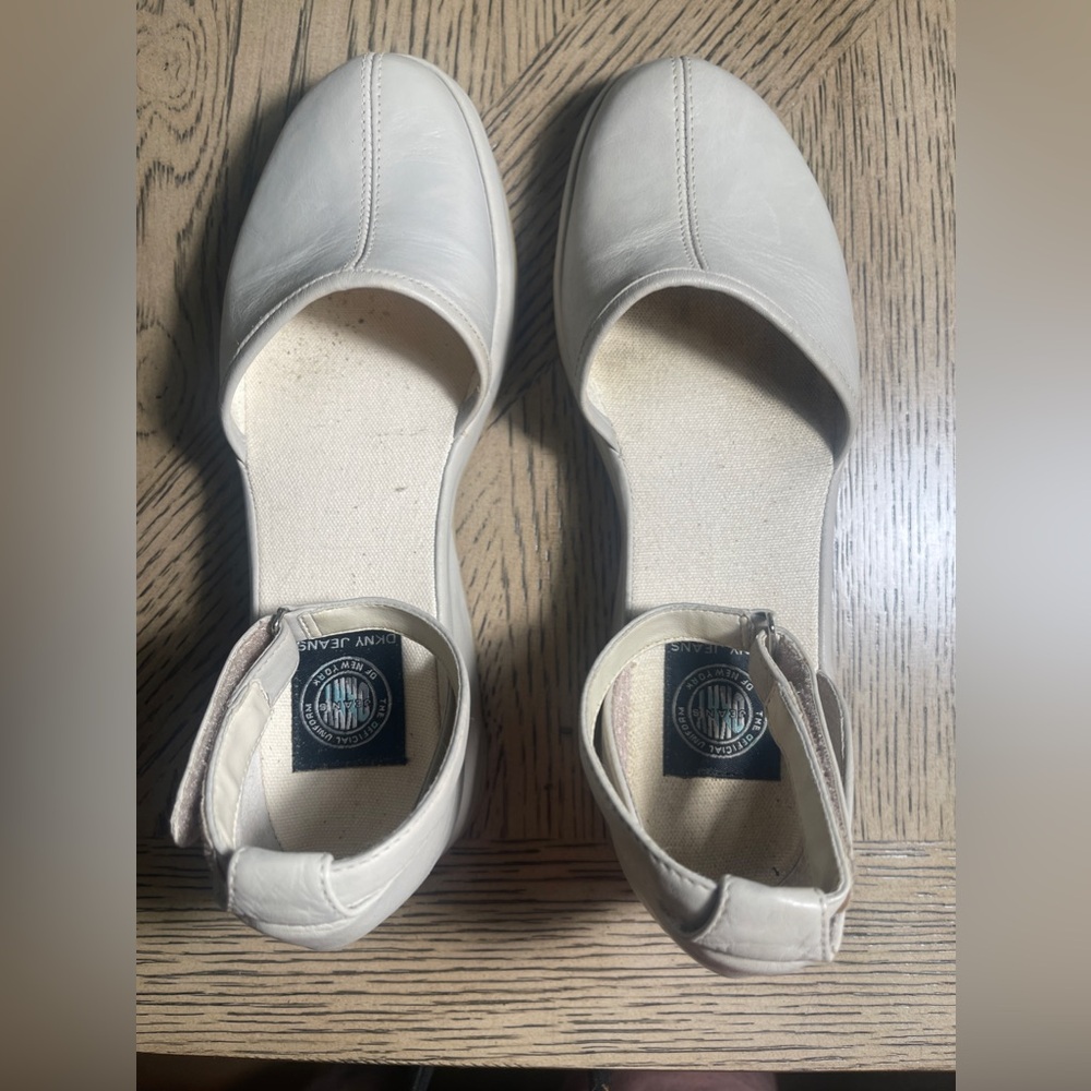 CLEARANCE - ANY 2 PAIRS OF SHOES $35 DKNY Jeans Leather shoes with straps